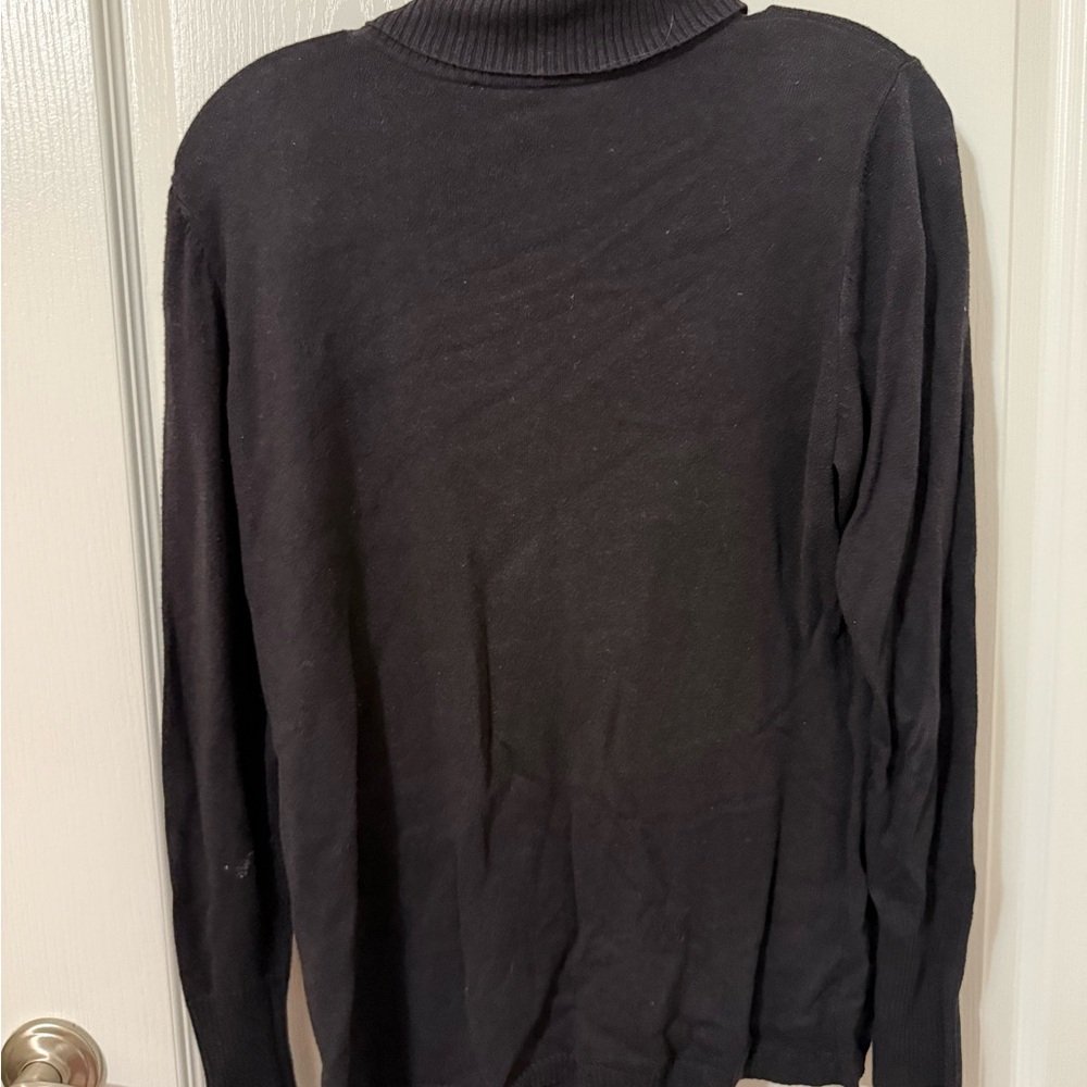 Worthington Women’s Medium Black Turtleneck Sweater - Picture 2 of 2